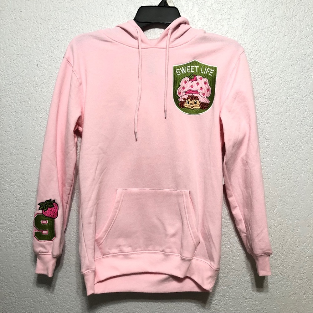 NWT❗️ Strawberry Shortcake Women's Embroidered Graphic Hoodies size XXS (00)